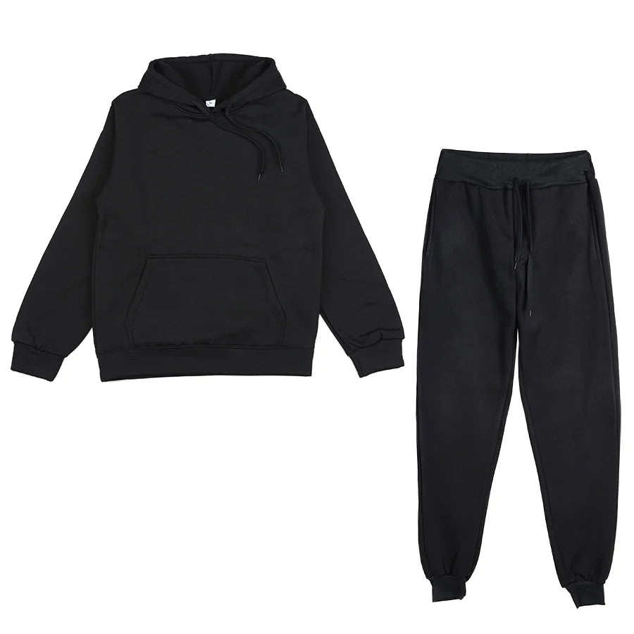 Men's Sets  Piece Clothing Set Autumn Tracksuit Patchwork Hoodie Sweatshirt Long Pant Jogger Outfit Set Men's  sportwear Suit