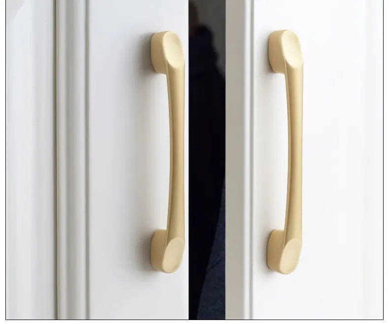Handles Drawer Cabinet Furniture Kitchen Handles for Cabinet Knob Door Drawer Furniture Kitchen Knob Golden Simplicity Hardware