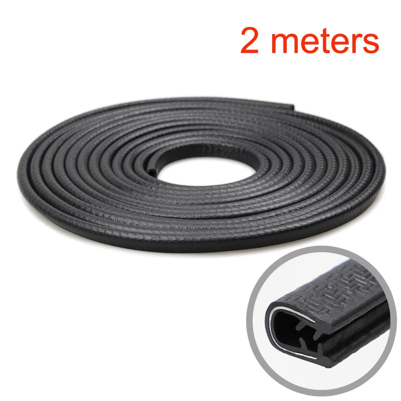 SEAMETAL Car Door Edge Scratch Protector 10M Sealing Strip Guard Trim Automobile Door Stickers Decoration Protector Accessories