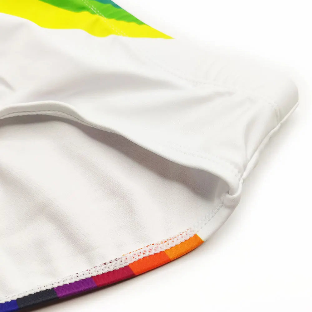 Men's Swim suit Wear Briefs Swimming Push-Up Sexy Bikini Swimsuit Beach Short rainBow Surfing trunks men bathing suit  swimwear