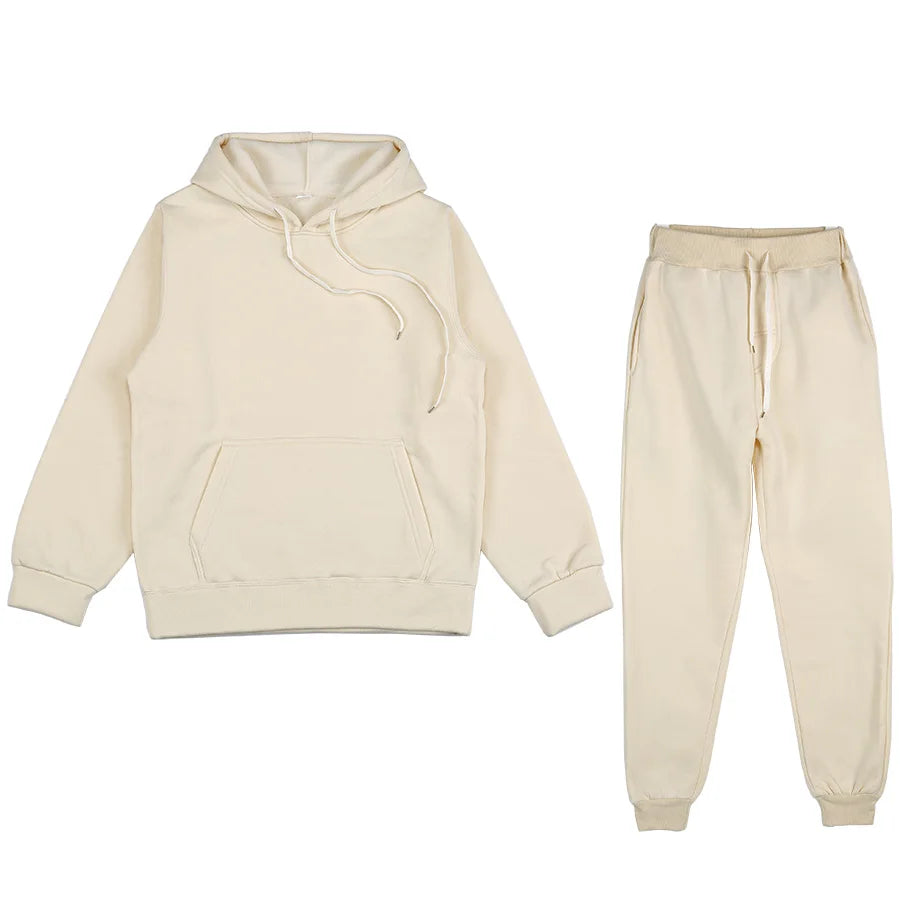 Men's Sets  Piece Clothing Set Autumn Tracksuit Patchwork Hoodie Sweatshirt Long Pant Jogger Outfit Set Men's  sportwear Suit