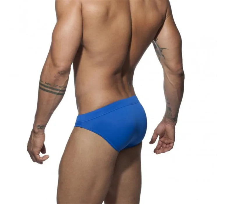 Summer Swimwear Men Swimsuit Maillot De Bain Boy Swim Suits Low Waist Push Pad Swimming Briefs Surf Beach Wear Mayo Sungas