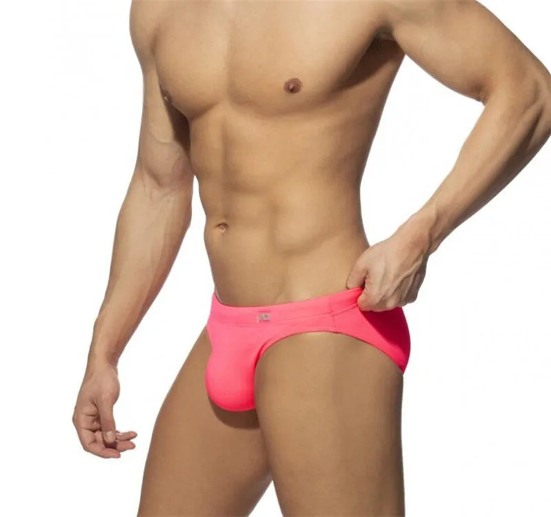 Summer Swimwear Men Swimsuit Maillot De Bain Boy Swim Suits Low Waist Push Pad Swimming Briefs Surf Beach Wear Mayo Sungas