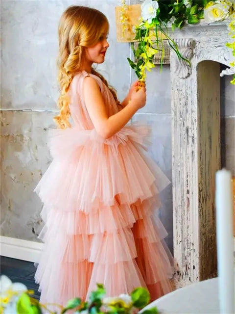 Vestido de Tul en Capas para Niña de las Flores - Bodas y Ceremonias - Colección 2026