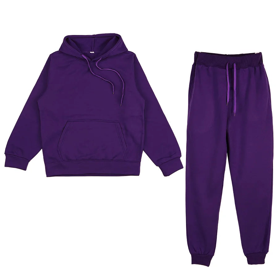 Men's Sets  Piece Clothing Set Autumn Tracksuit Patchwork Hoodie Sweatshirt Long Pant Jogger Outfit Set Men's  sportwear Suit