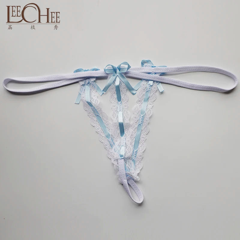 QZ031 Women Sexy Lingerie Lenceria Three Point Bikini Set Sex Erotic Underwear Open Bra+thong Pant Perspective  Porn Costumes