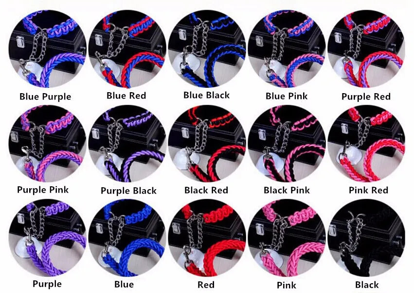 New High Quality Upgraded Color Collar Large Dog German Shepherd Walk The Dog P Chain Adjustable Pet For Medium and large Dogs