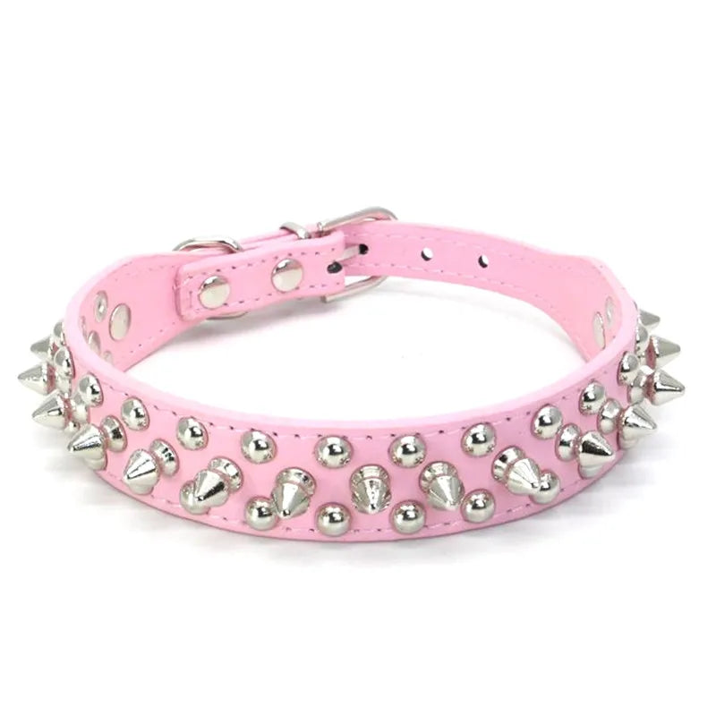 Anti-bite Spiked Studded Pet Dog Collar for Small Medium Large Dogs Sport Padded Bulldog Pug Puppy Big Dog Collars Pets Supplies