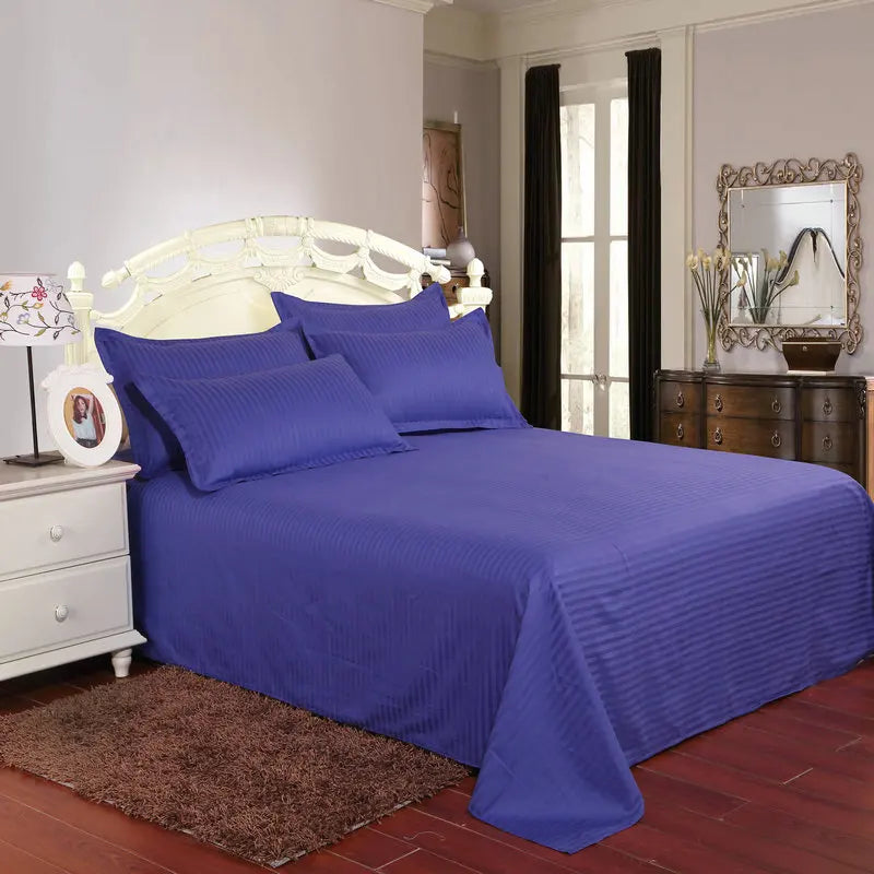Hotel bedding white bed sheet 100% Cotton Solid color Flat sheet