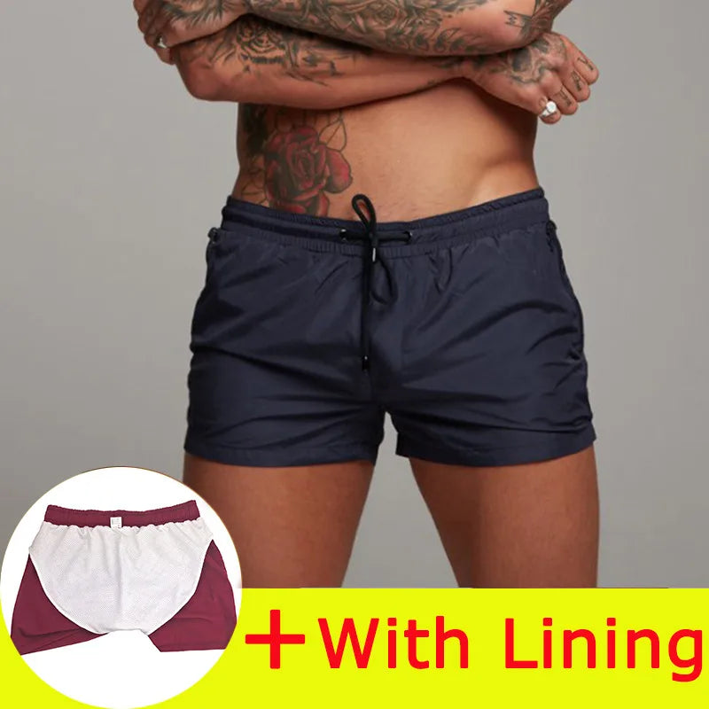 Summer Swimsuit 2026 Man board shorts Swimming Beach Shorts For Men Swimwear Swim Trunks Bathing mayo Surf short de bain homme