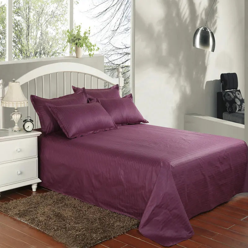 Hotel bedding white bed sheet 100% Cotton Solid color Flat sheet