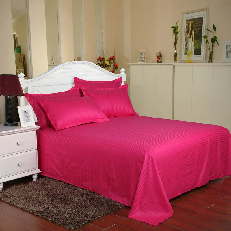 Hotel bedding white bed sheet 100% Cotton Solid color Flat sheet