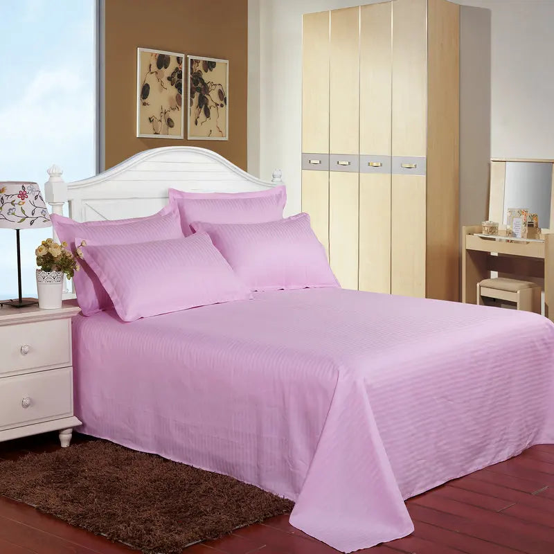 Hotel bedding white bed sheet 100% Cotton Solid color Flat sheet