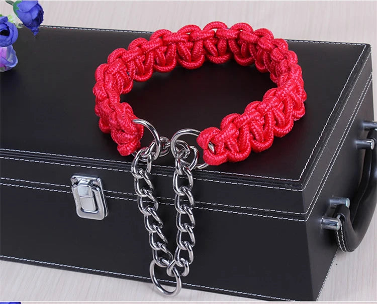New High Quality Upgraded Color Collar Large Dog German Shepherd Walk The Dog P Chain Adjustable Pet For Medium and large Dogs