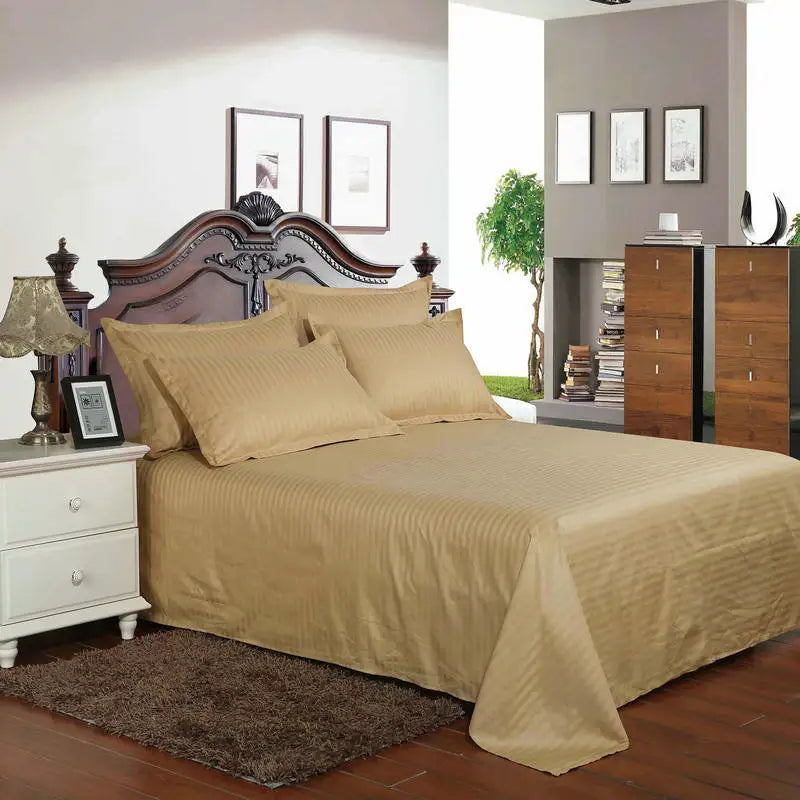 Hotel bedding white bed sheet 100% Cotton Solid color Flat sheet