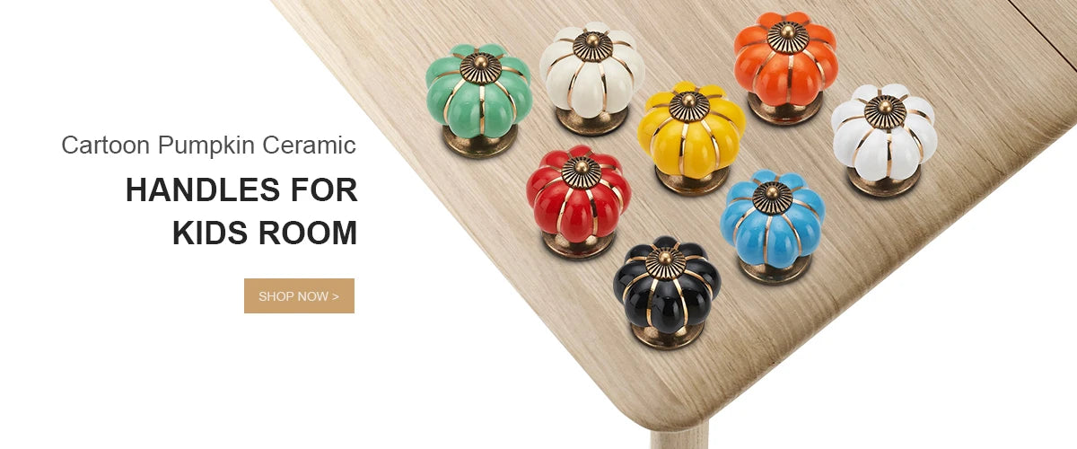 KAK Children Drawer Knobs Fish Shape Ceramic Handles for Kids Room Kitchen Cabinet Handles Cupboard Knobs Furniture Hardware