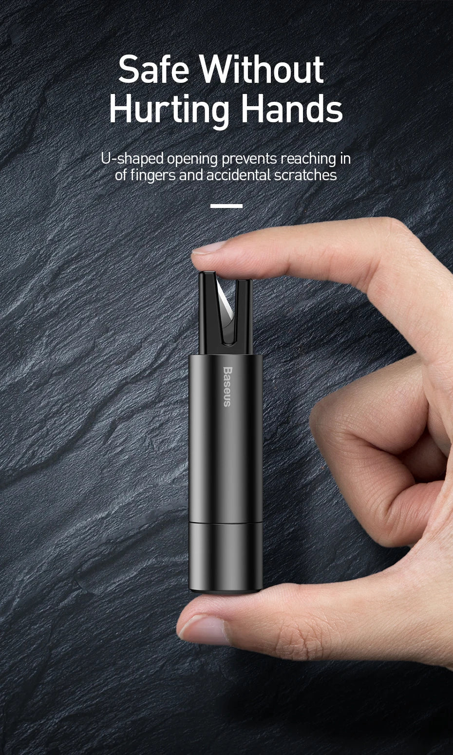 Baseus Car Safety Hammer Auto Emergency Glass Window Breaker Seat Belt Cutter Life-Saving Escape Car Emergency Tool