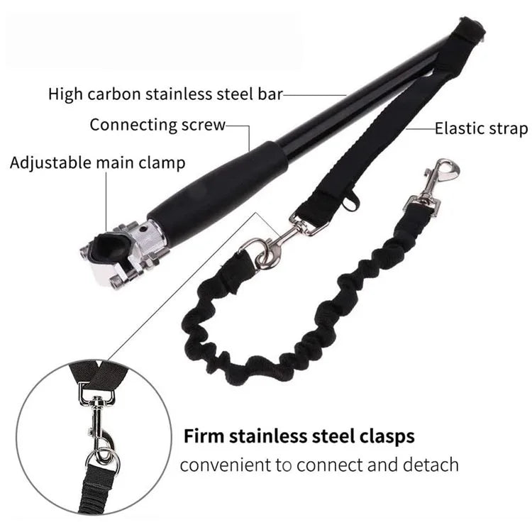 Dog Leash, Dog Training Leash, Dog Control Walker, Bike Exerciser, Pet Bicycle Leash Attachment, Distance Keeper, Hands Jogger