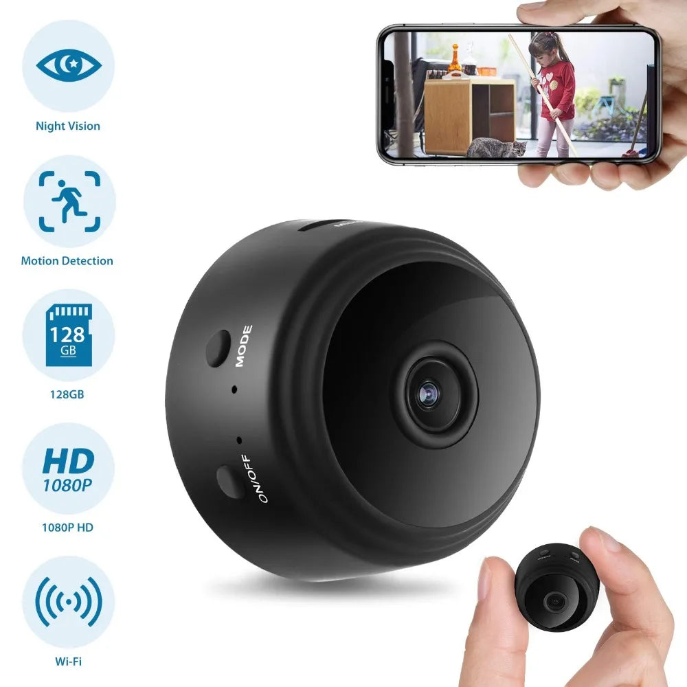 Micro Home Wireless Mini Security Surveillance with Wifi IP Camara Night vision Sensor Infrared CMOS 2MP Telefon Alarm Camera