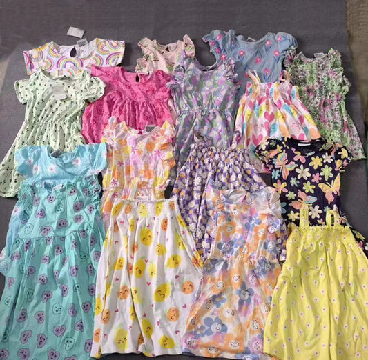 Vestido de Algodón Premium con Estampado Floral para Niña - Primavera/Verano 2026