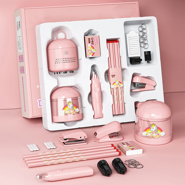Kit de Dibujo Kawaii - Regla, Lápiz y Goma de Personajes - Colección 2026