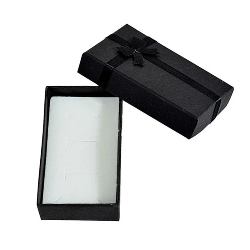 12pcs/lot Assorted Colors Ring Necklace Set Box Trinket Box Necklace Case Earrings Holder 5*8 Packaging Gift Box