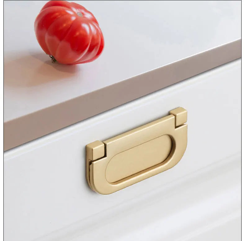 Handles Drawer Cabinet Furniture Kitchen Handles for Cabinet Knob Door Drawer Furniture Kitchen Knob Golden Simplicity Hardware