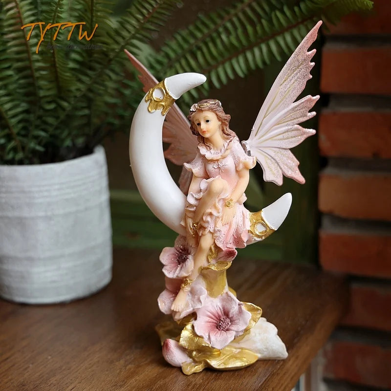 Flower Fairy Decoration Home Decor Girl Gift Decorations For Home Miniature Figurines Fairy Garden Decoration Desk Decoration