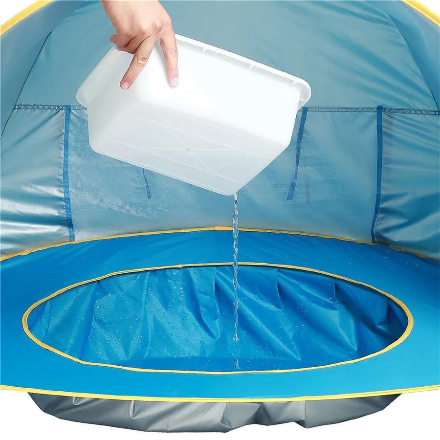 Baby Beach Tent With Pool Portable Foldable Sunshelter Waterproof Indoor Outdoor Camping Sunshade Beach Tent For Children Kids
