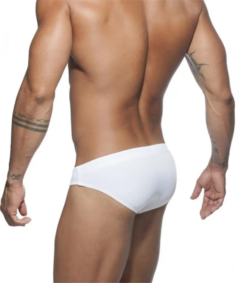 Summer Swimwear Men Swimsuit Maillot De Bain Boy Swim Suits Low Waist Push Pad Swimming Briefs Surf Beach Wear Mayo Sungas