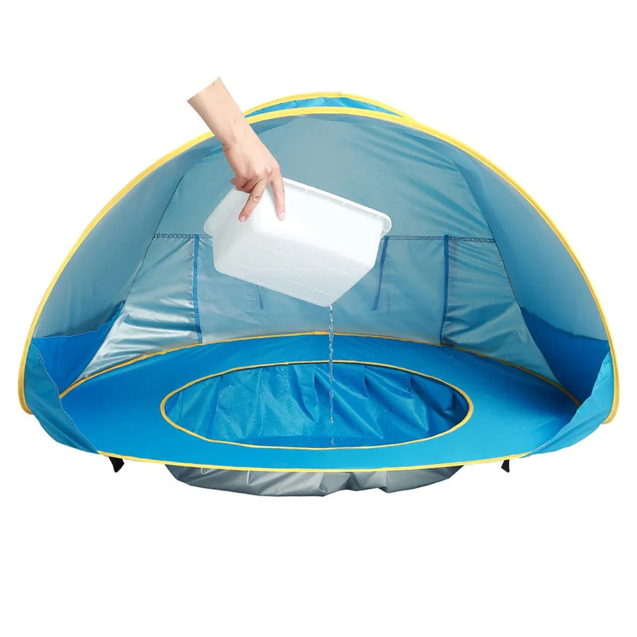 Baby Beach Tent With Pool Portable Foldable Sunshelter Waterproof Indoor Outdoor Camping Sunshade Beach Tent For Children Kids