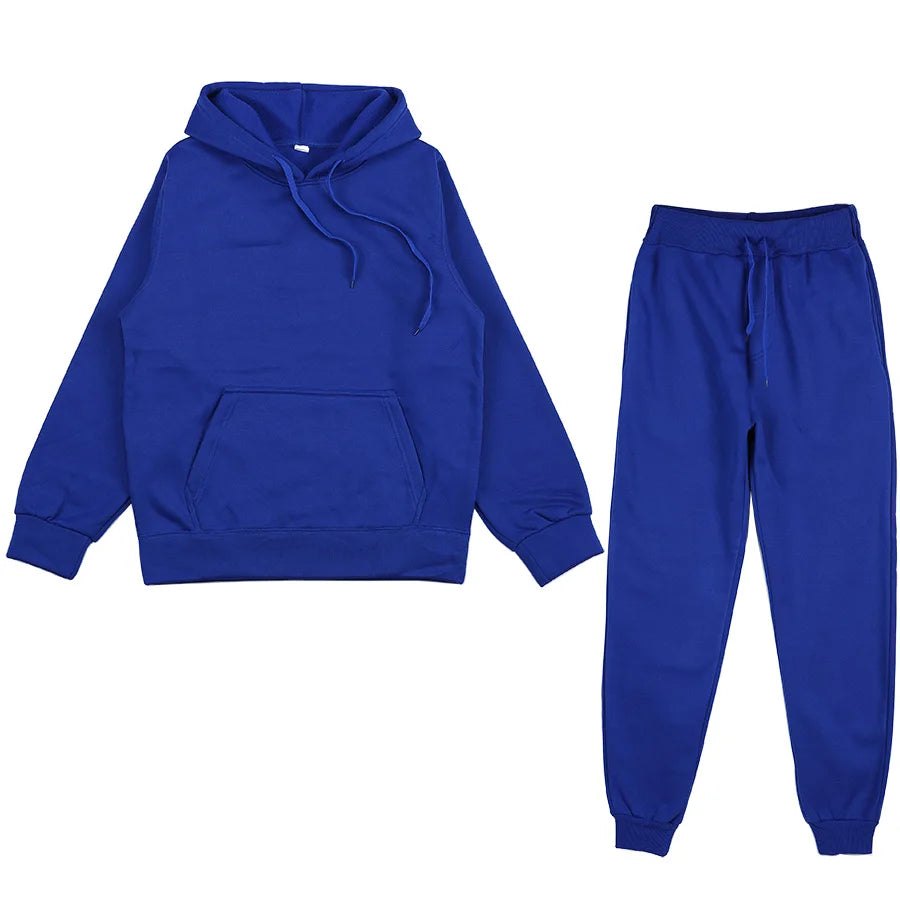 Men's Sets  Piece Clothing Set Autumn Tracksuit Patchwork Hoodie Sweatshirt Long Pant Jogger Outfit Set Men's  sportwear Suit