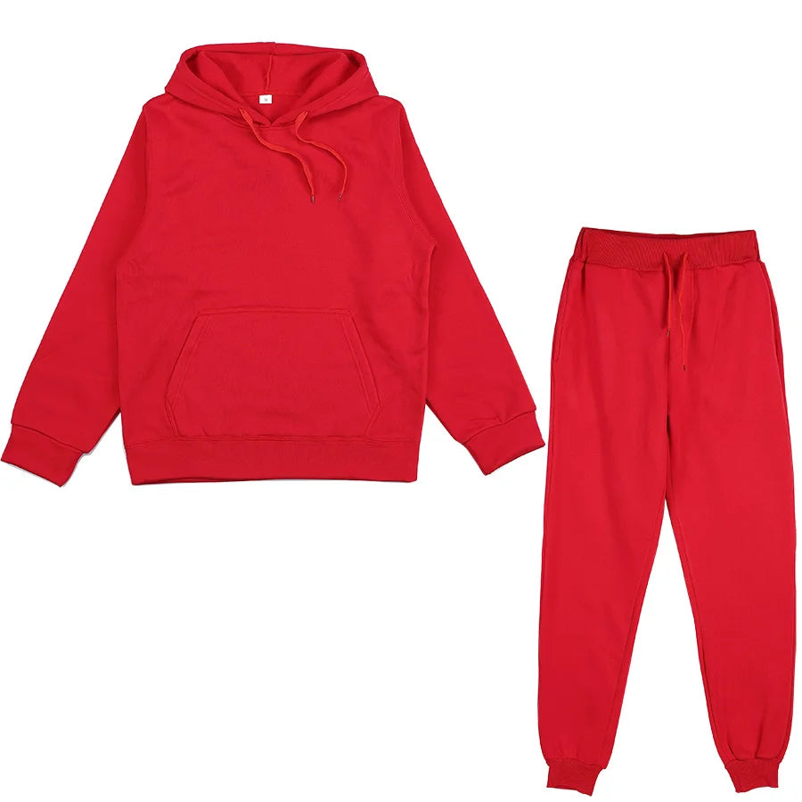 Men's Sets  Piece Clothing Set Autumn Tracksuit Patchwork Hoodie Sweatshirt Long Pant Jogger Outfit Set Men's  sportwear Suit