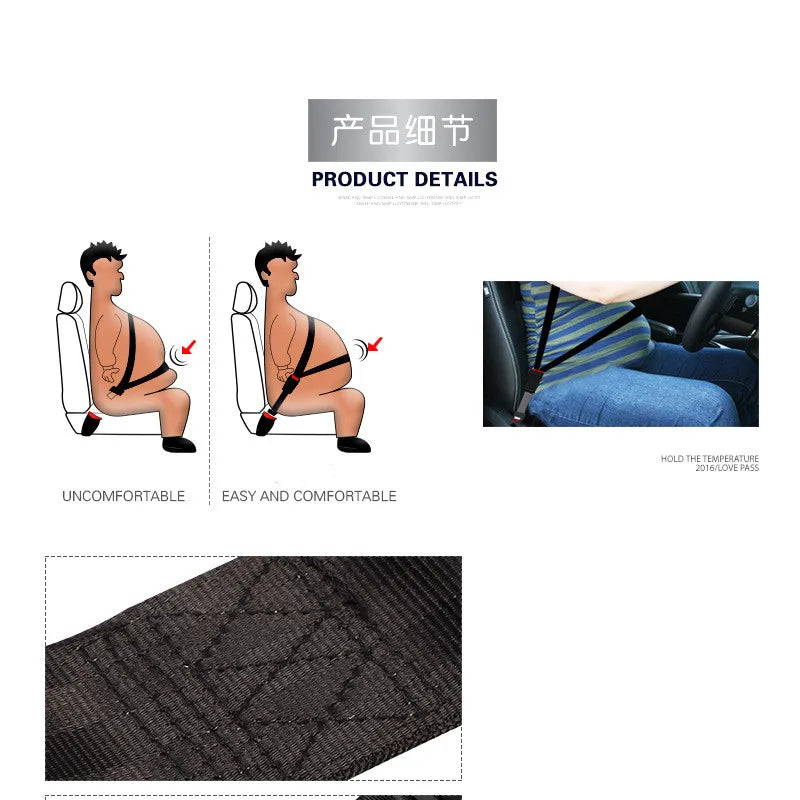 Adjustable Seat Belt Extenders Vehicle Specific Belt Extension Safety Certified Retractable Seat Belt Extension