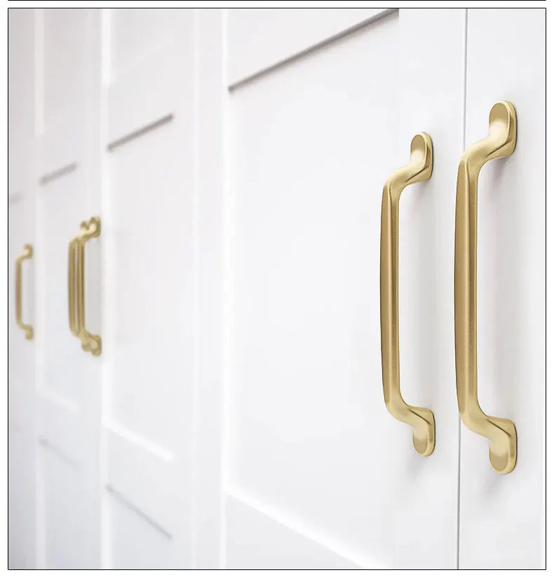 Handles Drawer Cabinet Furniture Kitchen Handles for Cabinet Knob Door Drawer Furniture Kitchen Knob Golden Simplicity Hardware