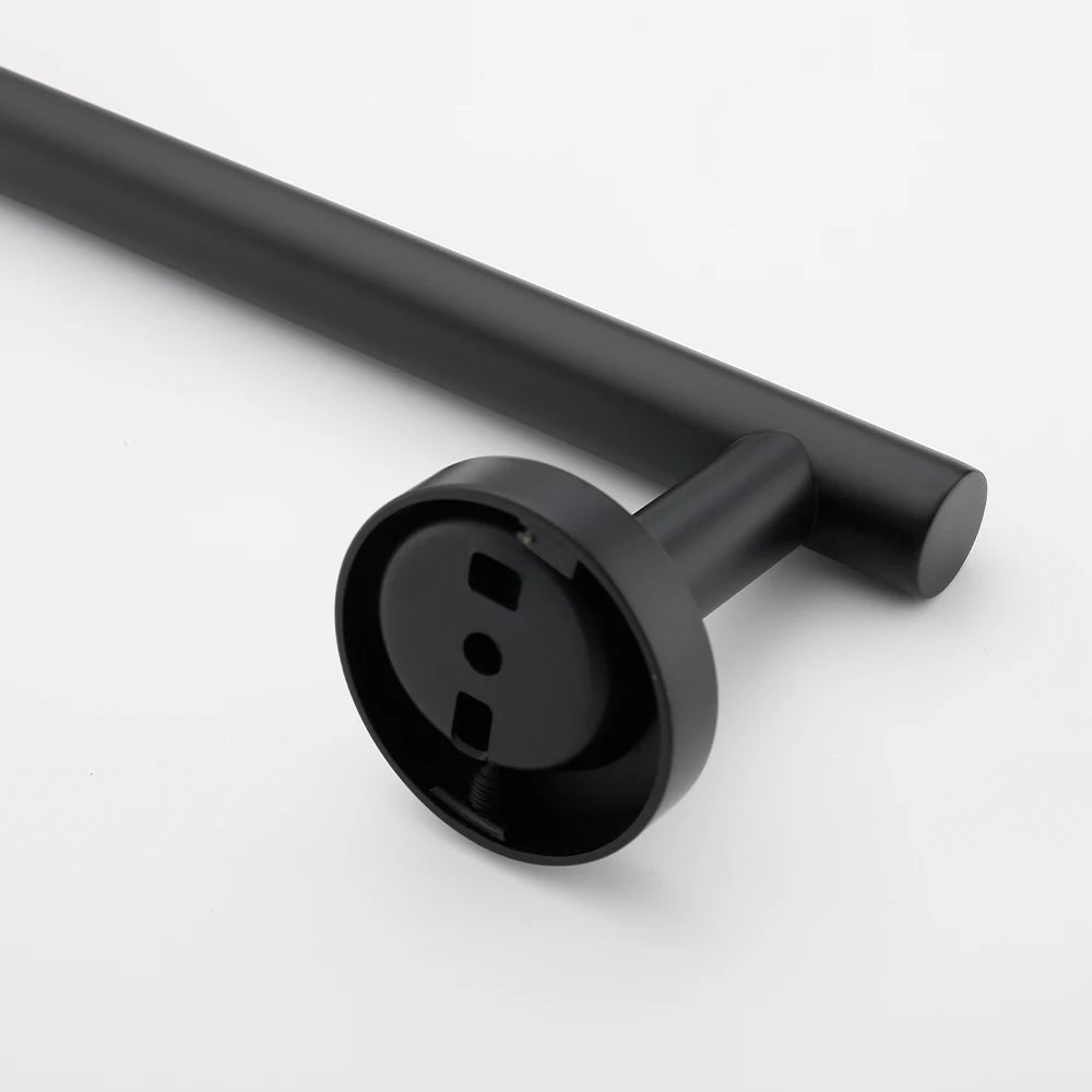 Bathroom Accessories Hardware Set Kit Towel Bar Wall Mount Matt Black Toilet Paper Holder Hand Robe Hook Hanger Stainless Steel