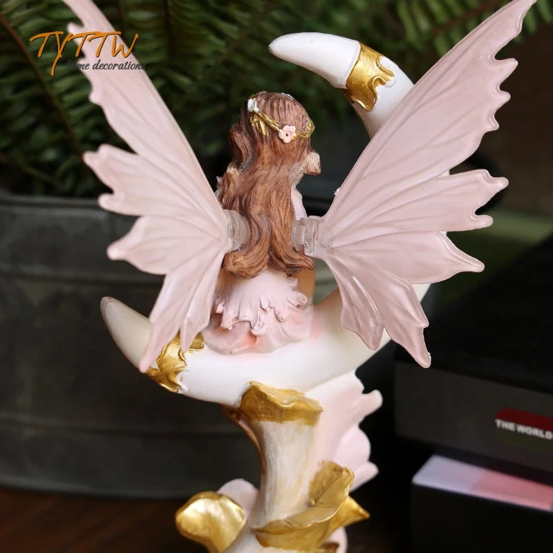 Flower Fairy Decoration Home Decor Girl Gift Decorations For Home Miniature Figurines Fairy Garden Decoration Desk Decoration