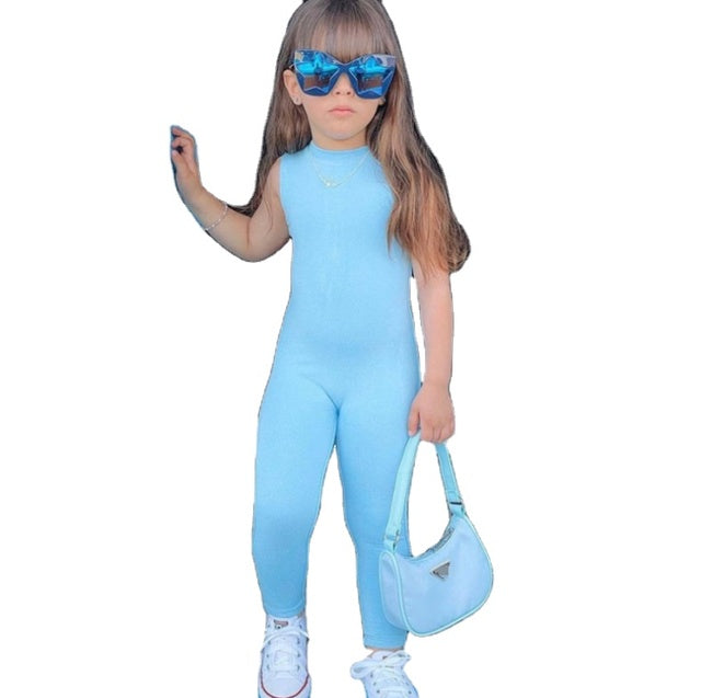 Mono de Cuello Alto en Azul Liso - Estilo Elegante - Colección 2026