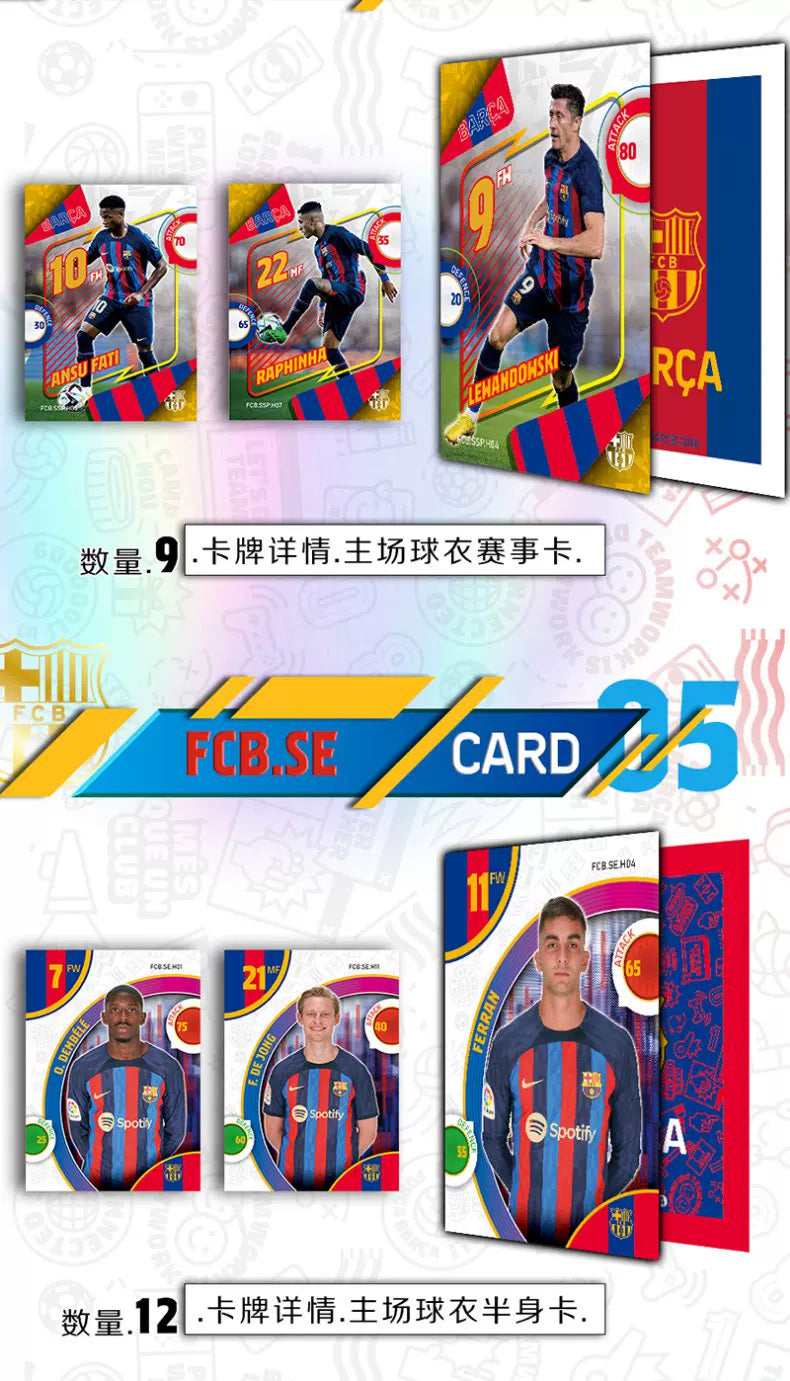 Barcelona Star Cards Collector'S Edition Card Football Licensed Card Barca Gold Signature Highly Rated Out-Of-Print Rare Toy
