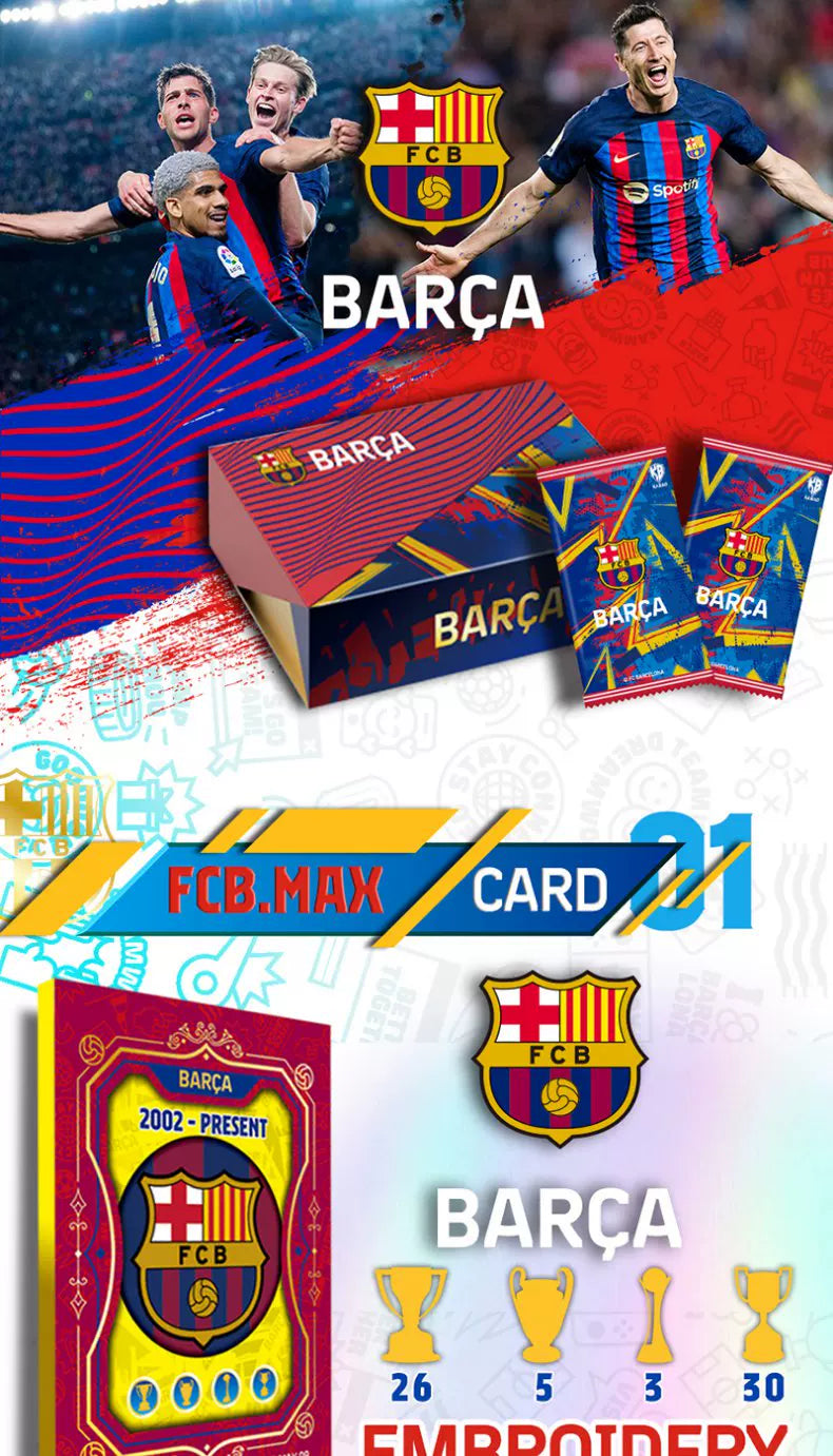 Barcelona Star Cards Collector'S Edition Card Football Licensed Card Barca Gold Signature Highly Rated Out-Of-Print Rare Toy
