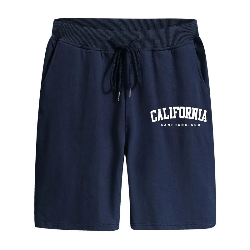 Summer Mens Shorts Printing Casual Short Trouser Gym Fitness Sports Sportswear Daily Morning Run Man Shorts Jogging Knee Pants