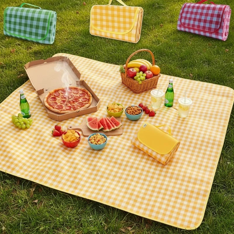 Outdoor Picnic Mat Waterproof Moisture-Proof Camping Ground Mat Thickened Picnic Blanket for Outdoor Activities and Grass Land