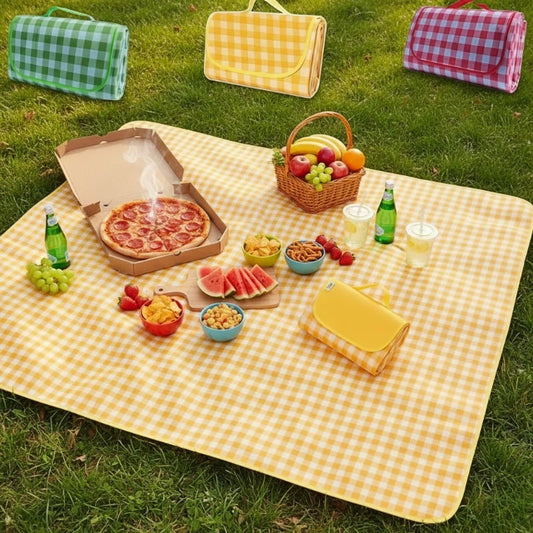 Outdoor Picnic Mat Waterproof Moisture-Proof Camping Ground Mat Thickened Picnic Blanket for Outdoor Activities and Grass Land