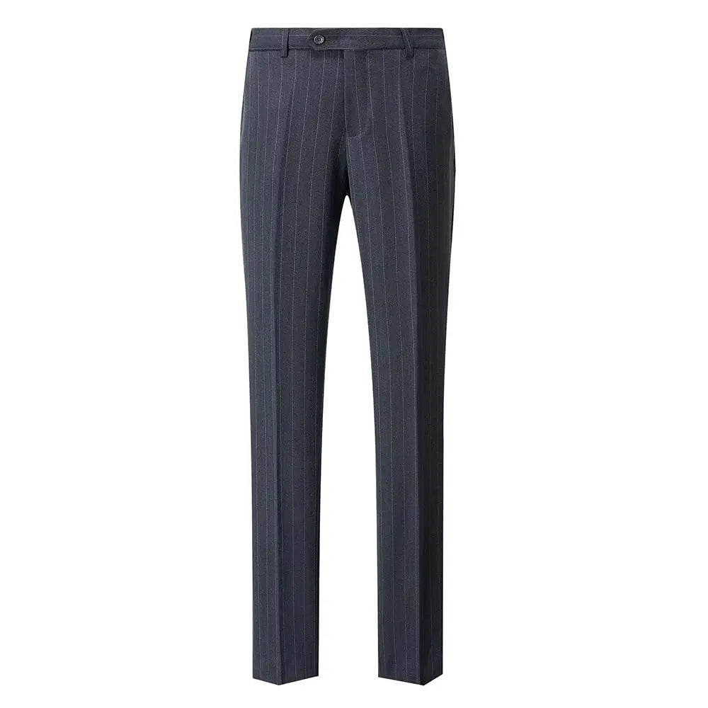Men's 3-Piece Slim Fit Stripe Suit Blazer Jacket Vest Pants Set | Wedding Tuxedo Formal Business Prom Party US Size XXS-3XL