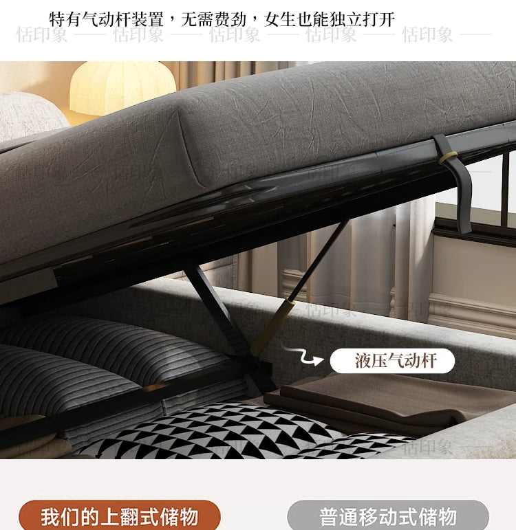 Wedding Comfortable Beds Aesthetics Double European Storage Modern Beds Cream Designer Minimalist Wood Cama Casal Furniture
