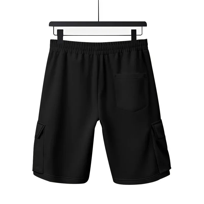 Sports five-point pants men's summer breathable and skin-friendly loose squat jogging casual multi-pocket tooling shorts