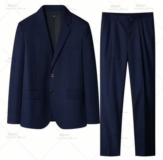 High-quality Men's Fashionable Spring-autumn Formal Dress, Best Man Suit, Suit Set for Men, Two-piece Set for Work