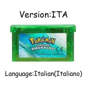 USA/EUR/ESP/ITA/NOE/FRA Pokemon Series Video Game Cartridge Pokemon Emerald FireRed LeafGreen Ruby Sapphire for GBA