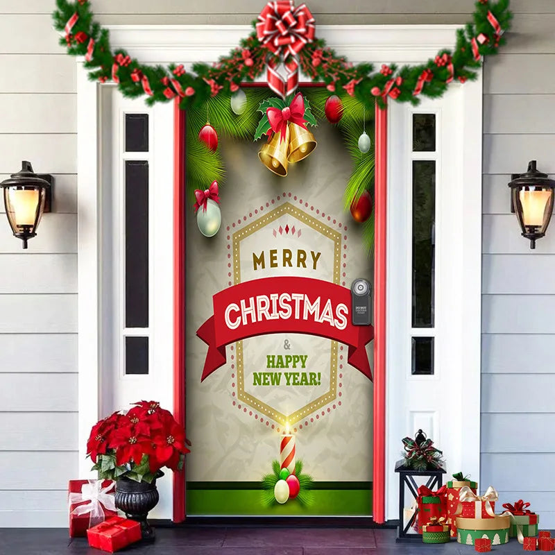 Halloween Decoration Door Curtain Cartoon Ghost Pumpkin Reindeer Home Horry Hanging Ornament Dream Party Entrance Navidad
