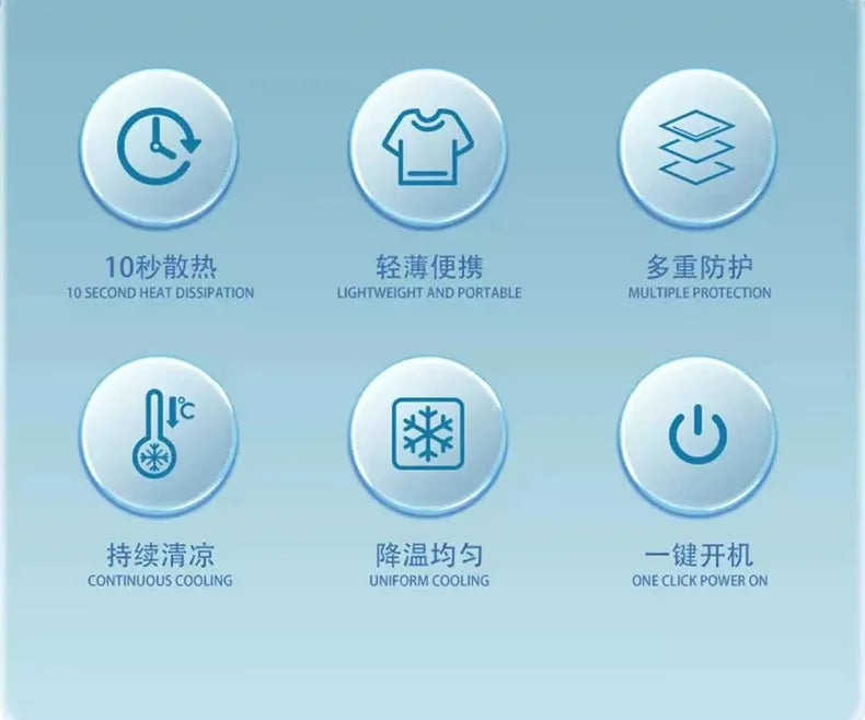 Summer Cooling Air Conditioner Suit Water-cooled Vest Water Circulation Refrigeration Vest Cooling Vest Refrigeration Air